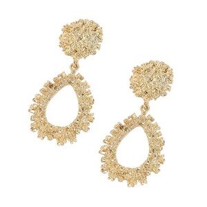 Sparkling Gold Teardrop Earrings
